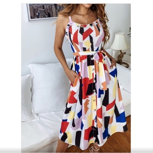 Color Print Midi - Picture 4 of 8